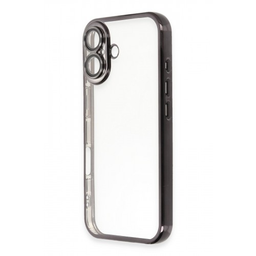 Newface iPhone 16 Kılıf Razer Lensli Silikon - Siyah Newface iPhone 16 Kılıf Razer Lensli Silikon - Siyah