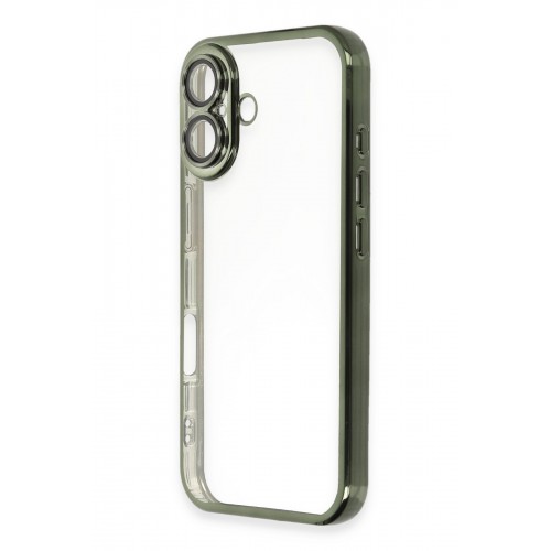 Newface iPhone 16 Kılıf Razer Lensli Silikon - Yeşil Newface iPhone 16 Kılıf Razer Lensli Silikon - Yeşil