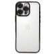 Newface iPhone 16 Pro Kılıf Razer Lensli Silikon - Siyah