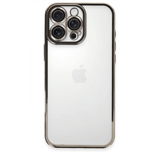 Newface iPhone 16 Pro Kılıf Razer Lensli Silikon - Titanyum Gri Newface iPhone 16 Pro Kılıf Razer Lensli Silikon - Titanyum Gri