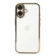 Newface iPhone 16 Plus Kılıf Razer Lensli Silikon - Gold Newface iPhone 16 Plus Kılıf Razer Lensli Silikon - Gold