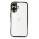 Newface iPhone 16 Plus Kılıf Razer Lensli Silikon - Titanyum Gri