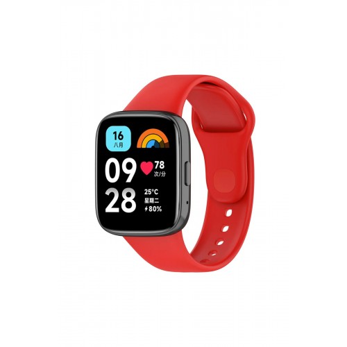 Newface Xiaomi Redmi Watch 3 Active Klasik Kordon - Kırmızı Newface Xiaomi Redmi Watch 3 Active Klasik Kordon - Kırmızı