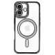 Newface iPhone 16 Plus Kılıf Joke Simli Magneticsafe Kılıf - Siyah