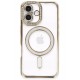 Newface iPhone 16 Plus Kılıf Joke Simli Magneticsafe Kılıf - Gold