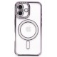 Newface iPhone 16 Plus Kılıf Joke Simli Magneticsafe Kılıf - Derin Mor