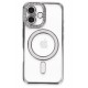 Newface iPhone 16 Plus Kılıf Joke Simli Magneticsafe Kılıf - Gri