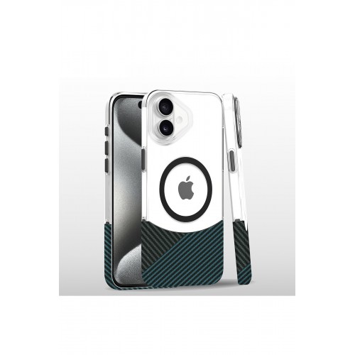 Joko iPhone 16 Carbon Puzzle Magsafe Kapak - Açık Mavi Joko iPhone 16 Carbon Puzzle Magsafe Kapak - Açık Mavi