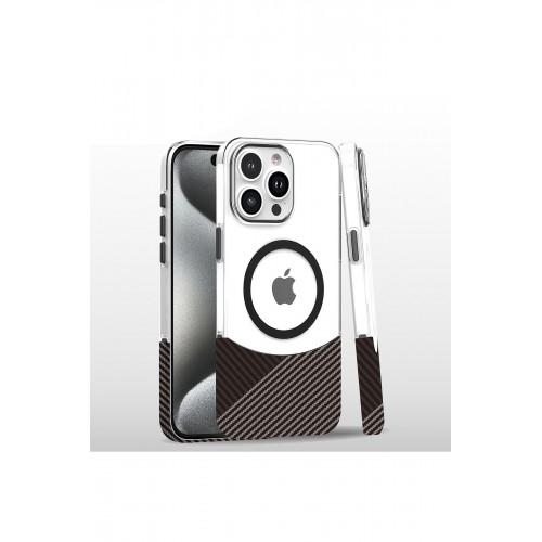 Joko iPhone 16 Pro Max Carbon Puzzle Magsafe Kapak - Gri Joko iPhone 16 Pro Max Carbon Puzzle Magsafe Kapak - Gri