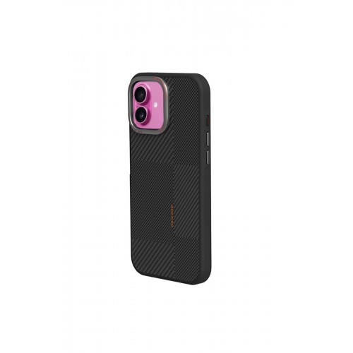 Joko iPhone 16 Orange Karbon Magsafe Kapak - Gri