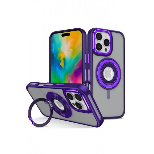Joko iPhone 16 Pro Max Banza Magsafe Standlı Kapak - Derin Mor