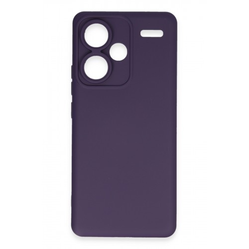 Newface Xiaomi Redmi Note 13 Pro Plus Kılıf Nano içi Kadife Silikon - Mor Newface Xiaomi Redmi Note 13 Pro Plus Kılıf Nano içi Kadife Silikon - Mor