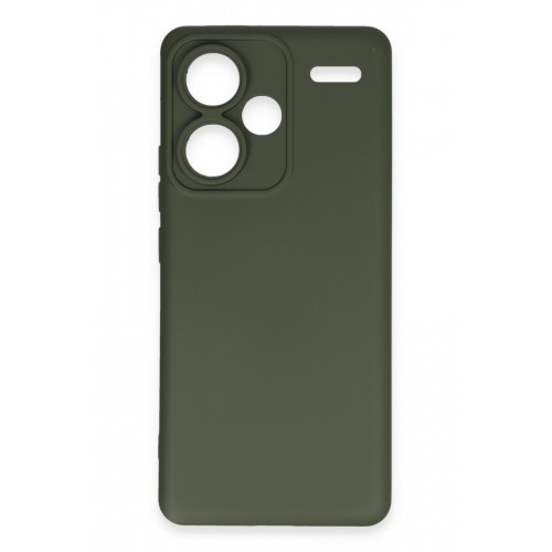 Newface Xiaomi Redmi Note 13 Pro Plus Kılıf Nano içi Kadife Silikon - Koyu Yeşil Newface Xiaomi Redmi Note 13 Pro Plus Kılıf Nano içi Kadife Silikon - Koyu Yeşil