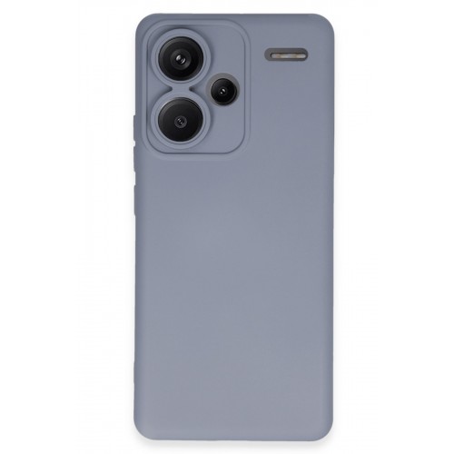 Newface Xiaomi Redmi Note 13 Pro Plus Kılıf Nano içi Kadife Silikon - Gri