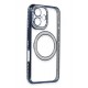 Newface iPhone 16 Plus Kılıf Joke Simli Magneticsafe Kılıf - Lacivert