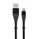 Konfulon S61 Micro USB Kablo 1.2M 3.1A - Siyah