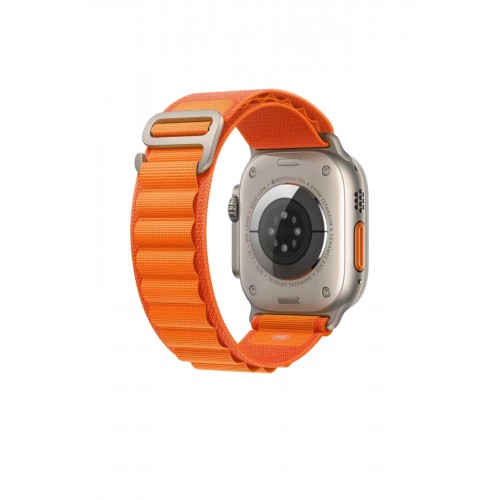 Newface Apple Watch 45mm Mountain Kordon - Turuncu Newface Apple Watch 45mm Mountain Kordon - Turuncu