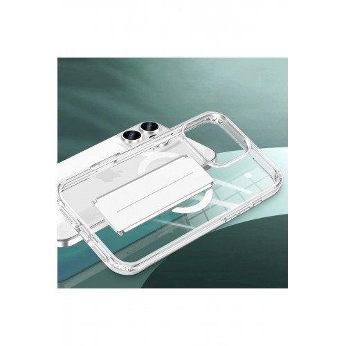 Joko iPhone 14 Pro Max Kılıf Alfa Magsafe Standlı Kapak - Şeffaf Joko iPhone 14 Pro Max Kılıf Alfa Magsafe Standlı Kapak - Şeffaf