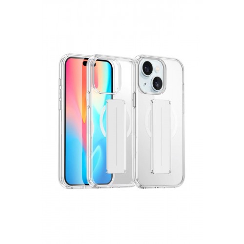 Joko iPhone 15 Kılıf Alfa Magsafe Standlı Kapak - Şeffaf Joko iPhone 15 Kılıf Alfa Magsafe Standlı Kapak - Şeffaf