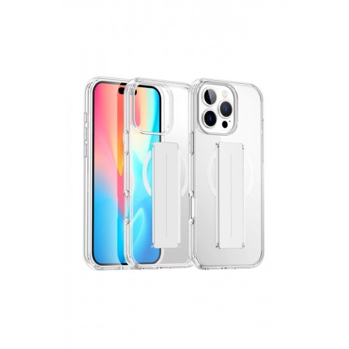 Joko iPhone 16 Pro Max Kılıf Alfa Magsafe Standlı Kapak - Şeffaf Joko iPhone 16 Pro Max Kılıf Alfa Magsafe Standlı Kapak - Şeffaf