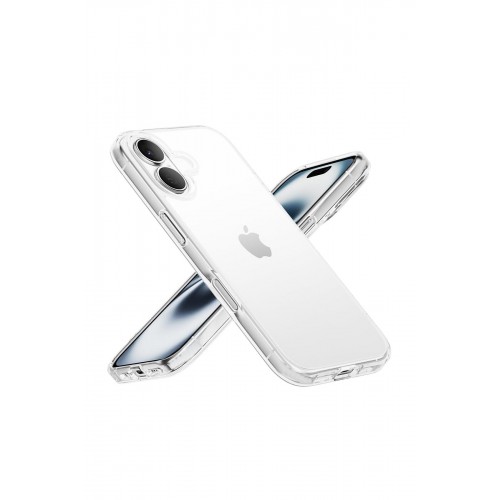 Newface iPhone 16 Kılıf Pc Sert Şeffaf Kapak - Şeffaf