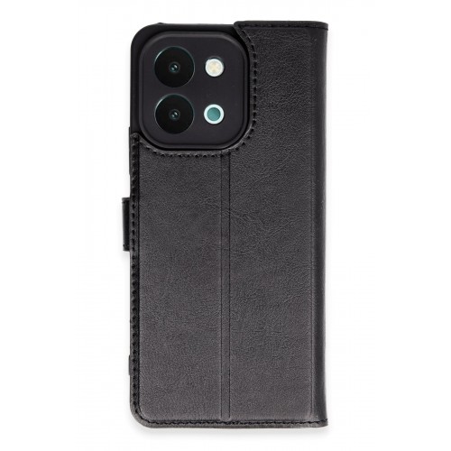 Newface Vivo Y28 Kılıf Trend S Plus Kapaklı Kılıf - Siyah