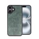 Newface iPhone 16 Kılıf Aras Deri Kapak - Koyu Yeşil Newface iPhone 16 Kılıf Aras Deri Kapak - Koyu Yeşil