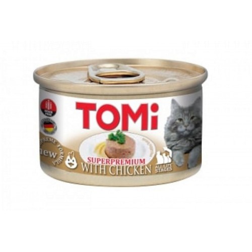 TOMI KEDI TAVUKLU YAŞ MAMA 85 GR X 6 ADET