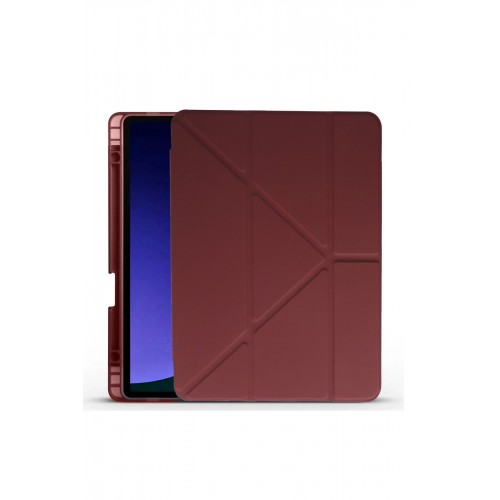Newface Samsung Galaxy X610 Tab S9 FE Plus 12.4 Kılıf Kalemlikli Hugo Tablet Kılıfı - Mor