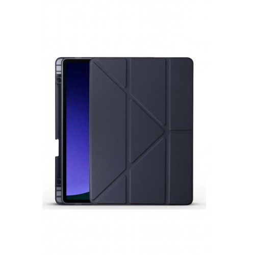 Newface Samsung Galaxy X610 Tab S9 FE Plus 12.4 Kılıf Kalemlikli Hugo Tablet Kılıfı - Lacivert Newface Samsung Galaxy X610 Tab S9 FE Plus 12.4 Kılıf Kalemlikli Hugo Tablet Kılıfı - Lacivert
