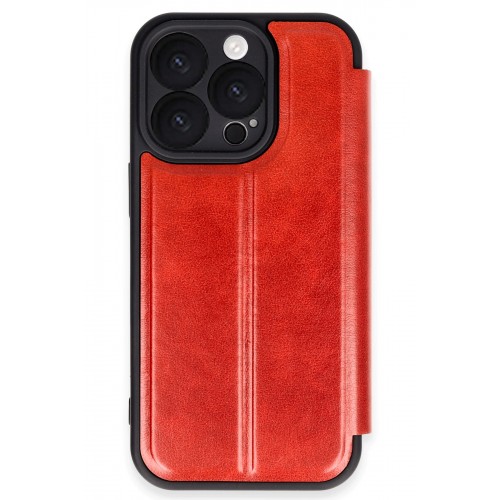 Newface iPhone 16 Pro Max Kılıf Flip Cover - Kırmızı Newface iPhone 16 Pro Max Kılıf Flip Cover - Kırmızı