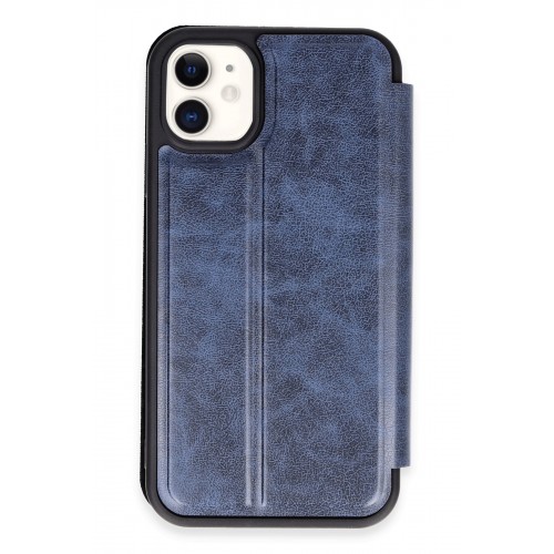 Newface iPhone 11 Kılıf Flip Cover - Lacivert