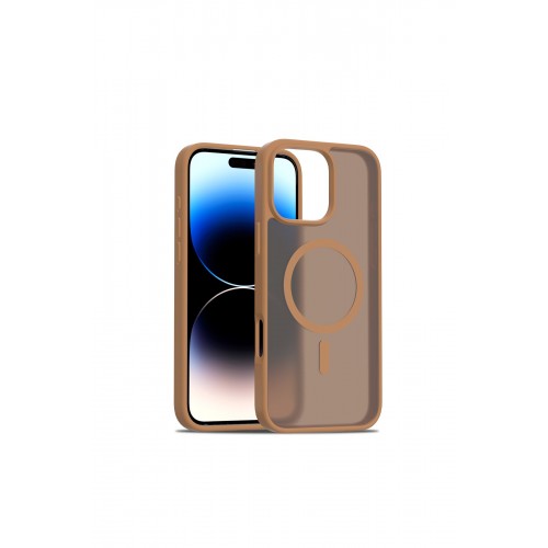 Joko iPhone 16 Pro Jota Magsafe Kapak - Kahverengi Joko iPhone 16 Pro Jota Magsafe Kapak - Kahverengi