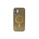 Newface iPhone 16 Kılıf Diamond Magsafe Kapak - Gold