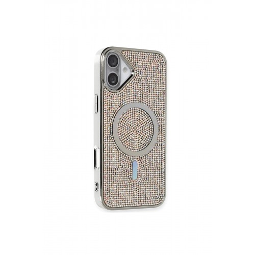 Newface iPhone 16 Kılıf Diamond Magsafe Kapak - Rainbow Newface iPhone 16 Kılıf Diamond Magsafe Kapak - Rainbow