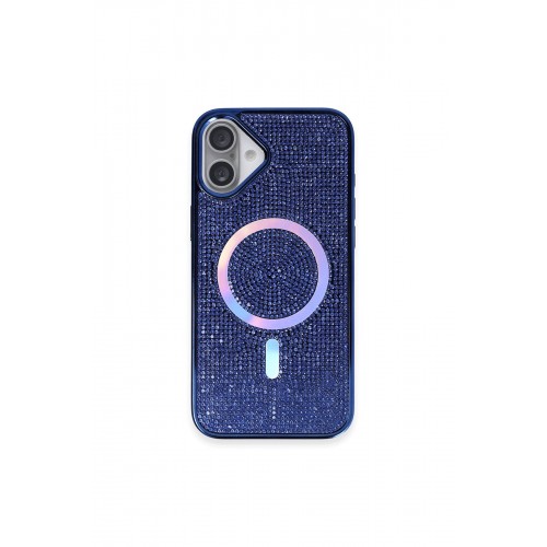 Newface iPhone 16 Kılıf Diamond Magsafe Kapak - Lacivert Newface iPhone 16 Kılıf Diamond Magsafe Kapak - Lacivert