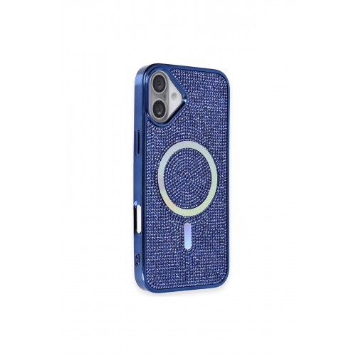 Newface iPhone 16 Kılıf Diamond Magsafe Kapak - Lacivert Newface iPhone 16 Kılıf Diamond Magsafe Kapak - Lacivert