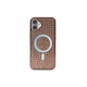 Newface iPhone 16 Plus Kılıf Diamond Magsafe Kapak - Pembe