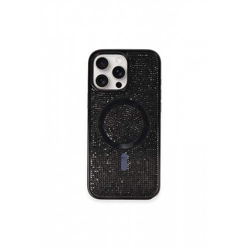 Newface iPhone 16 Pro Kılıf Diamond Magsafe Kapak - Siyah Newface iPhone 16 Pro Kılıf Diamond Magsafe Kapak - Siyah
