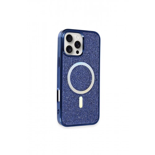 Newface iPhone 16 Pro Kılıf Diamond Magsafe Kapak - Lacivert Newface iPhone 16 Pro Kılıf Diamond Magsafe Kapak - Lacivert