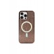 Newface iPhone 16 Pro Kılıf Diamond Magsafe Kapak - Pembe