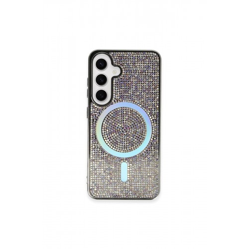 Newface Samsung Galaxy S24 Kılıf Diamond Magsafe Kapak - Rainbow Newface Samsung Galaxy S24 Kılıf Diamond Magsafe Kapak - Rainbow