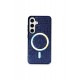 Newface Samsung Galaxy S24 Kılıf Diamond Magsafe Kapak - Lacivert