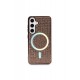 Newface Samsung Galaxy S24 Kılıf Diamond Magsafe Kapak - Pembe