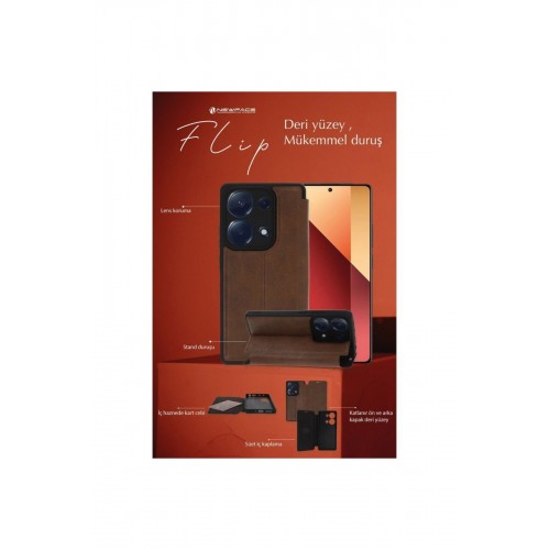 Newface iPhone 15 Kılıf Flip Cover - Taba Newface iPhone 15 Kılıf Flip Cover - Taba