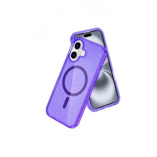 Newface iPhone 16 Plus Kılıf Glow Magsafe Kapak - Mor Newface iPhone 16 Plus Kılıf Glow Magsafe Kapak - Mor