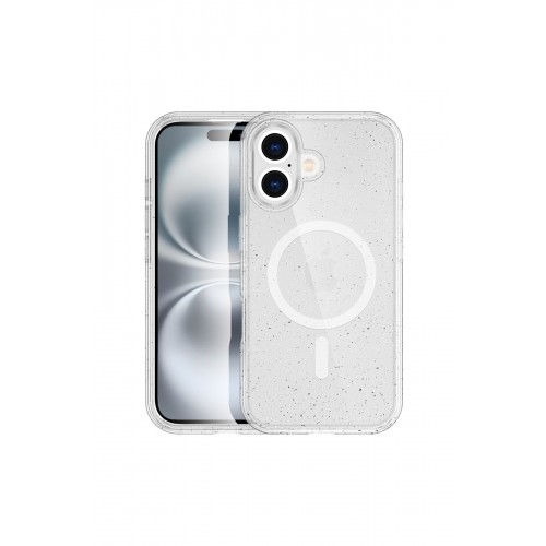 Newface iPhone 16 Plus Kılıf Glow Magsafe Kapak - Şeffaf