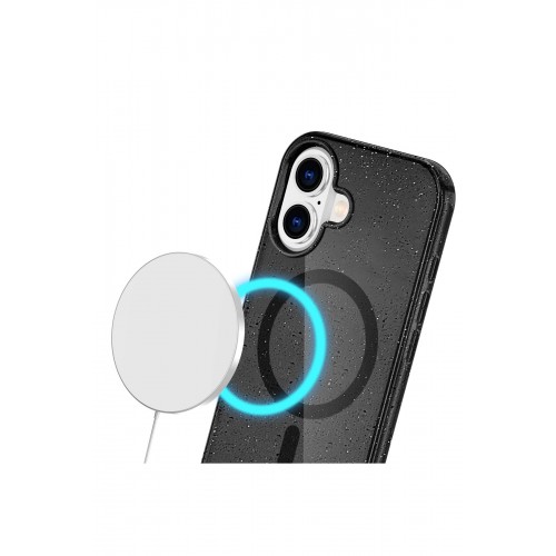 Newface iPhone 16 Plus Kılıf Glow Magsafe Kapak - Siyah Newface iPhone 16 Plus Kılıf Glow Magsafe Kapak - Siyah