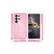Newface Samsung Galaxy S23 Ultra Kılıf Glow Magsafe Kapak - Pembe