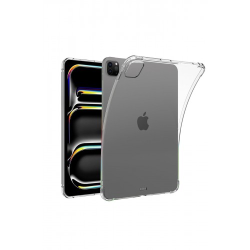 Newface iPad Pro 11 (2024) Kılıf Anti Şeffaf Tablet Silikon - Şeffaf
